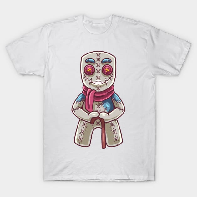 Voodoo Doll Aged T-Shirt by Mako Design 